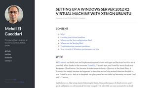 
                            11. Setting up a Windows Server 2012 R2 virtual machine with Xen on ...