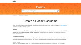 
                            6. Setting up an account | Reddit Help