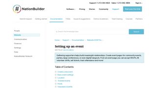 
                            10. Setting up an event in NationBuilder