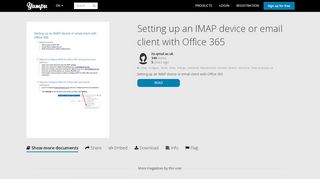 
                            13. Setting up an IMAP device or email client with Office 365 - Yumpu