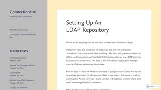 
                            5. Setting Up An LDAP Repository – Connections101