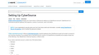 
                            5. Setting Up CyberSource