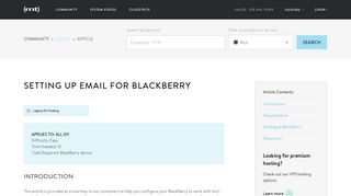 
                            12. Setting up email for BlackBerry - Media Temple