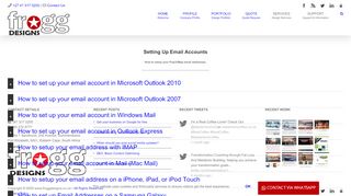 
                            13. Setting Up Emails - Frogg Designs