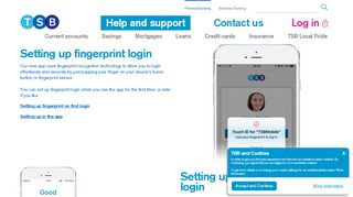 
                            6. Setting up fingerprint login | New app | Help | TSB Bank