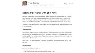 
                            2. Setting Up Freenas with SSH Keys – The Corner – A wandering ...