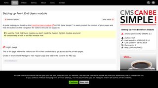 
                            9. Setting up Front End Users module : : CMS Made Simple - Tutorials ...
