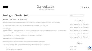 
                            8. Setting up Git with 1&1 - Galiquis.com
