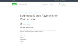 
                            13. Setting up integrated iZettle Payments for Vend on iPad – How can we ...