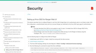 
                            10. Setting up Knox SSO for Ranger Web UI - Hortonworks Data Platform