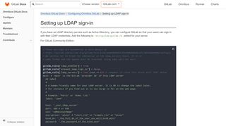 
                            6. Setting up LDAP sign-in | GitLab