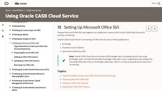 
                            2. Setting Up Microsoft Office 365 - Oracle Docs