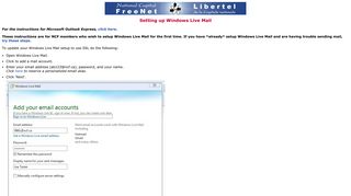 
                            5. Setting up Microsoft Windows Live Mail - National Capital FreeNet