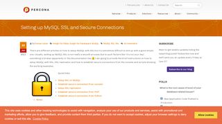 
                            10. Setting up MySQL SSL and secure connections - Percona
