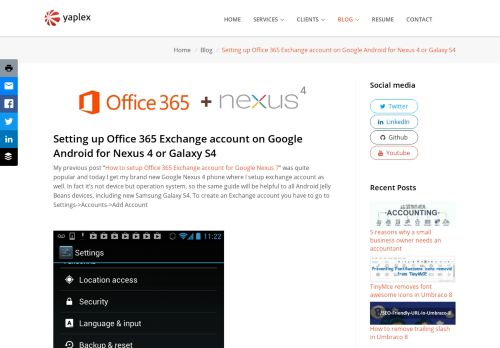 
                            7. Setting up Office 365 Exchange account on Google Android for ...