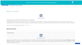 
                            4. Setting up Okta verify with new phone and computer - Okta Support