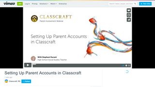 
                            7. Setting Up Parent Accounts in Classcraft on Vimeo