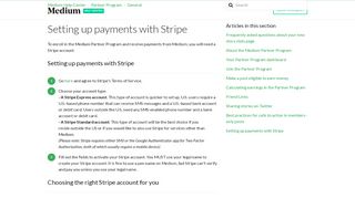 
                            5. Setting up payments with Stripe – Medium Support