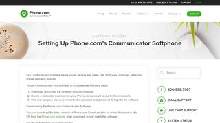 
                            13. Setting Up Phone.com's Communicator Softphone | Phone.com