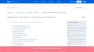 
                            8. Setting Up Single Sign On (SSO) for your Enterpris... - Box