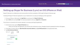 
                            11. Setting up Skype for Business (Lync) on iOS (iPhone or iPad)