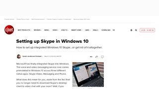 
                            12. Setting up Skype in Windows 10 - CNET