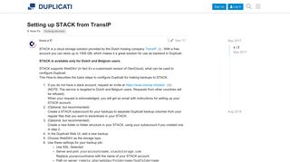 
                            10. Setting up STACK from TransIP - How-To - Duplicati