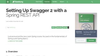 
                            4. Setting Up Swagger 2 with a Spring REST API | Baeldung