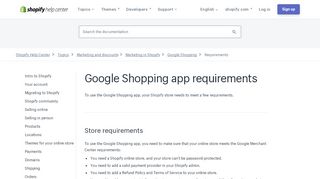 
                            7. Setting up the Google Shopping app · Shopify Help Center
