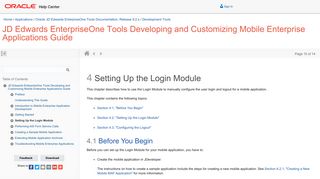 
                            11. Setting Up the Login Module - Oracle Docs