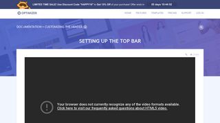 
                            3. Setting up the Top Bar - Optimizer WP - Optimizer WordPress Theme