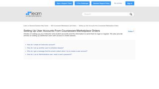 
                            13. Setting up User Accounts from Courseware Marketplace ...