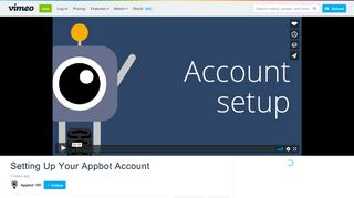 
                            11. Setting Up Your Appbot Account on Vimeo