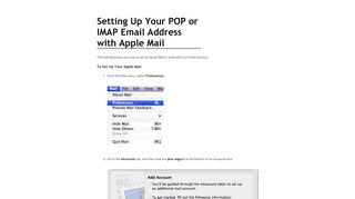 
                            8. Setting Up Your Apple Mail - Secureserver.net