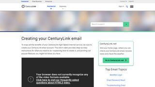 
                            13. Setting up your CenturyLink email | CenturyLink