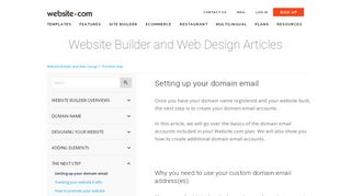 
                            12. Setting up your domain email — Website.com