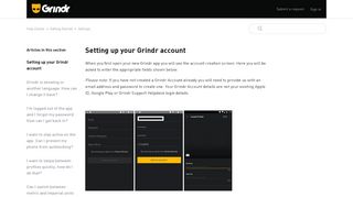 
                            2. Setting up your Grindr account – Help Center - Grindr Support