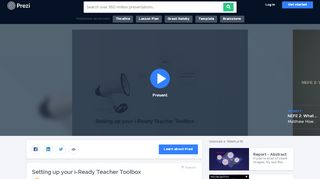 
                            12. Setting up your i-Ready Teacher Toolbox by Matthew Howell on Prezi