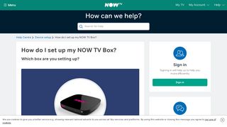 
                            10. Setting Up Your NOW TV Box - NOW TV - Help