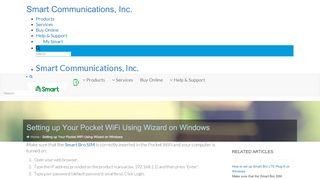 
                            1. Setting up Your Pocket WiFi Using Wizard on Windows - Smartopedia