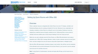 
                            10. Setting Up Zoom Rooms with Office 365 – Zoom Help Center