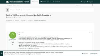 
                            10. Setting Wifi Router with Honesty Net Cable Broadband | Honesty Net ...