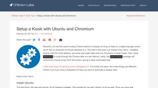 
                            12. Setup a Kiosk with Ubuntu and Chromium - O'Brien Labs