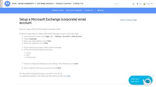 
                            7. Setup a Microsoft Exchange (corporate) email account - Motorola ...