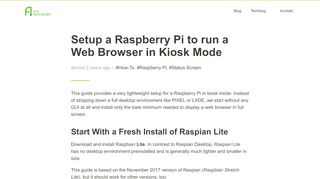 
                            4. Setup a Raspberry Pi to run a Web Browser in Kiosk Mode · DIE ...