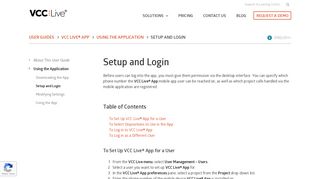 
                            7. Setup and Login | VCC Live® Help