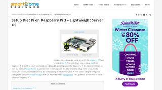 
                            9. Setup Diet Pi on Raspberry Pi 3 - Lightweight Server OS
