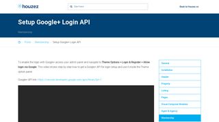 
                            10. Setup Google+ Login API | Houzez | Theme Documentation