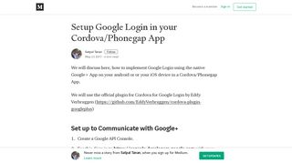 
                            12. Setup Google Login in your Cordova/Phonegap App – Satpal Tanan ...