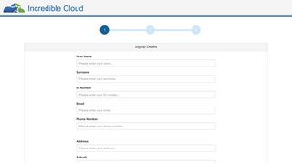 
                            2. Setup - Incredible Cloud